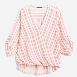 WEST KEI

Allan Surplice Rolltab High Low Top
M | Pink